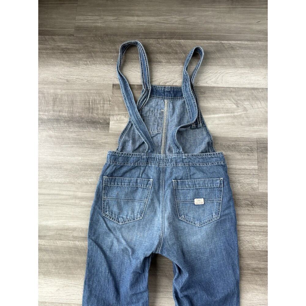 Big Star Womens Overalls Size XS Denim Cotton Linen Blue Jeans Pants - Picture 8 of 9